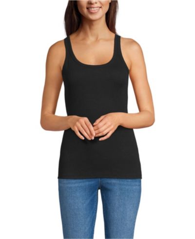 Lands' End Women's Micro Rib Go-To Layering Tank