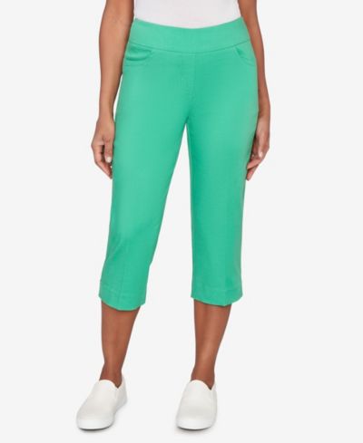 Женские брюки-капри Alfred Dunner Resort Living Smooth Waist Easy Pull-On