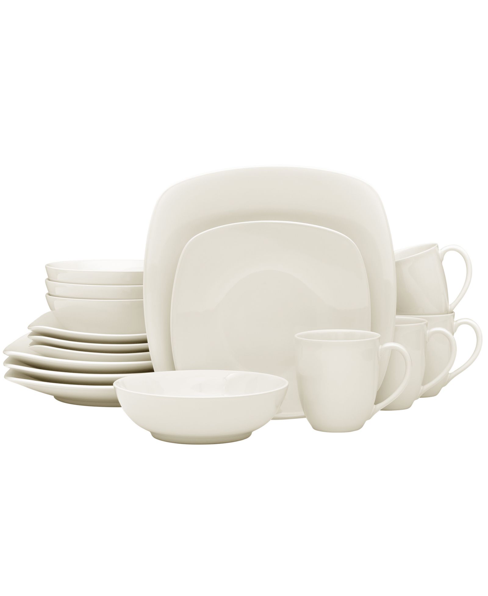 Noritake Colorwave Naked Square 16 Pc. Dinnerware Set, Service for 4