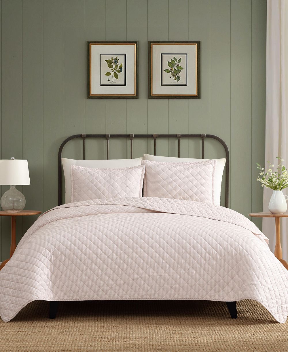 Комплект постельного белья Laura Ashley Tessa's Ticking Stripe Reversible, 2 предмета, Twin