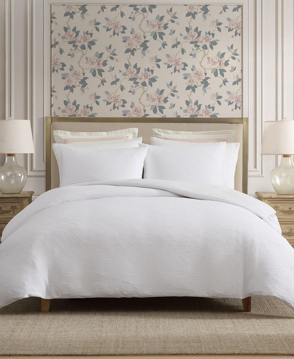 Laura Ashley комплект из 3-х пододеяльников Crinkle Woven Gauze, Queen