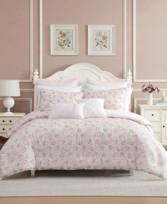 Laura Ashley Pamelas Posies Reversible 7-Pc. Comforter Set, Full/Queen