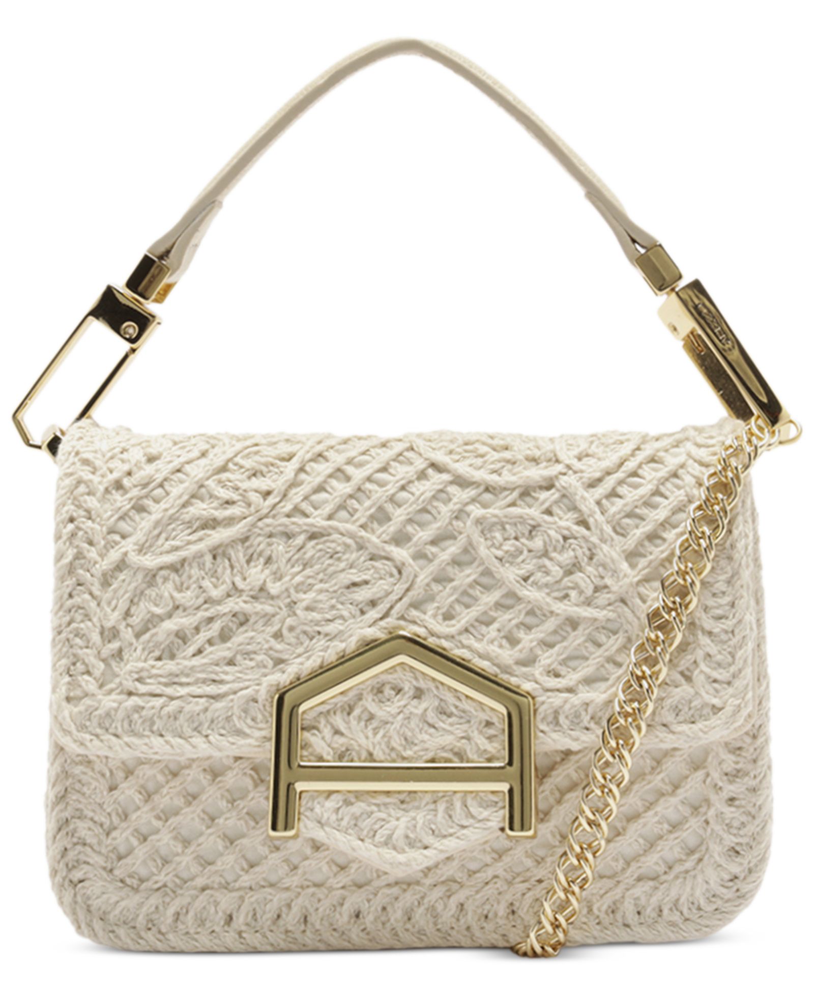 Мини-сумка через плечо Arezzo Lucy Mini Embroidery Snap Button Crossbody Handbag