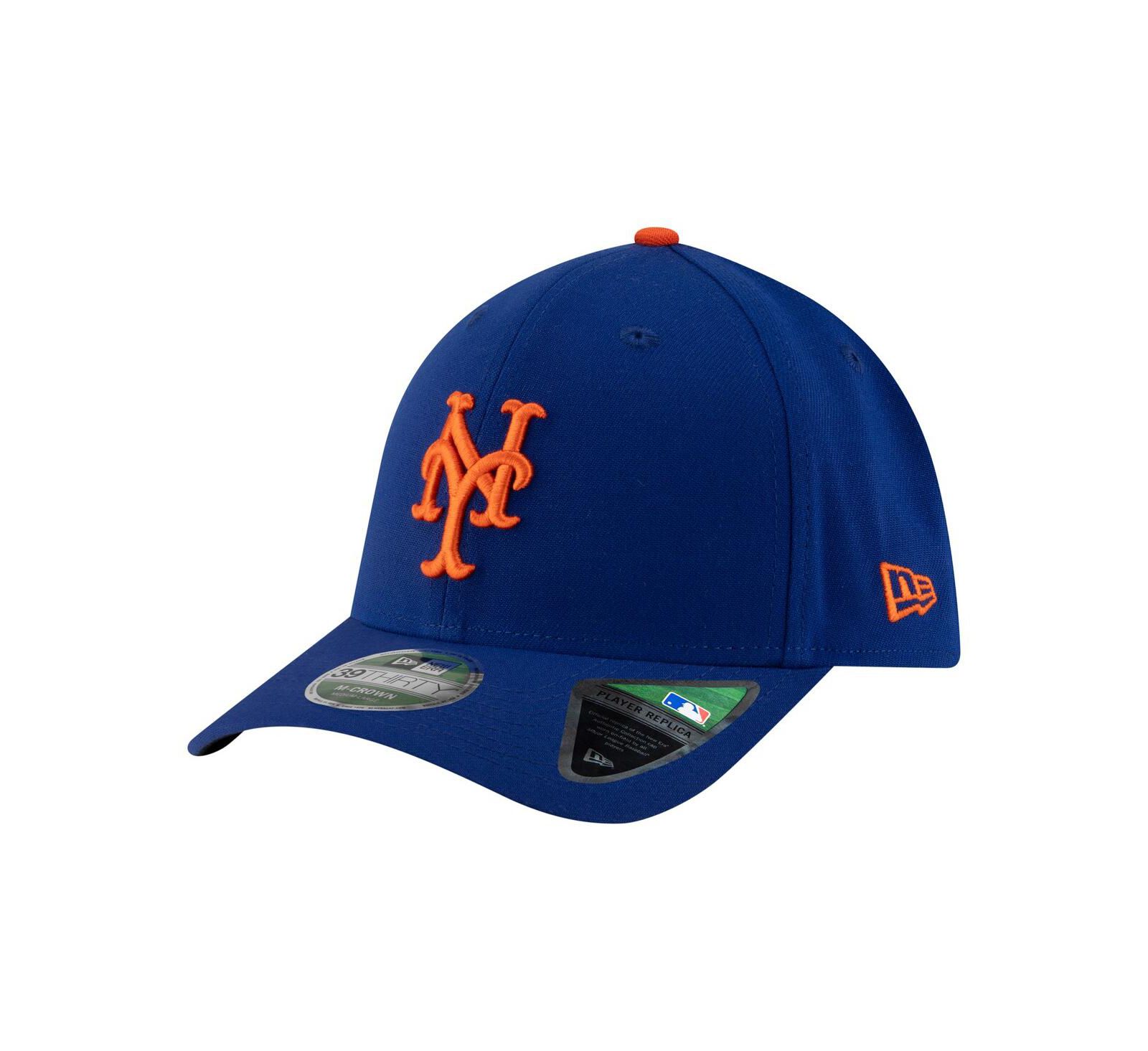 Мужская кепка New Era Royal New York Mets Player Replica 39THIRTY M-Crown Flex