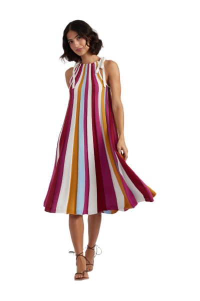 Chinti & Parker Women's Chinti and Parker Cotton Rainbow Swing Dress