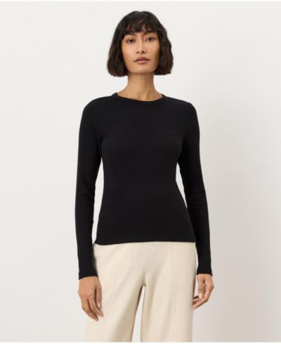Pact Women's Organic Cotton Perfect Rib Layering Long Sleeve