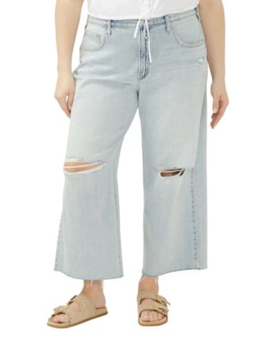 Silver Jeans Co. Plus Size джинсы Be Easy Wide-Leg Cropped