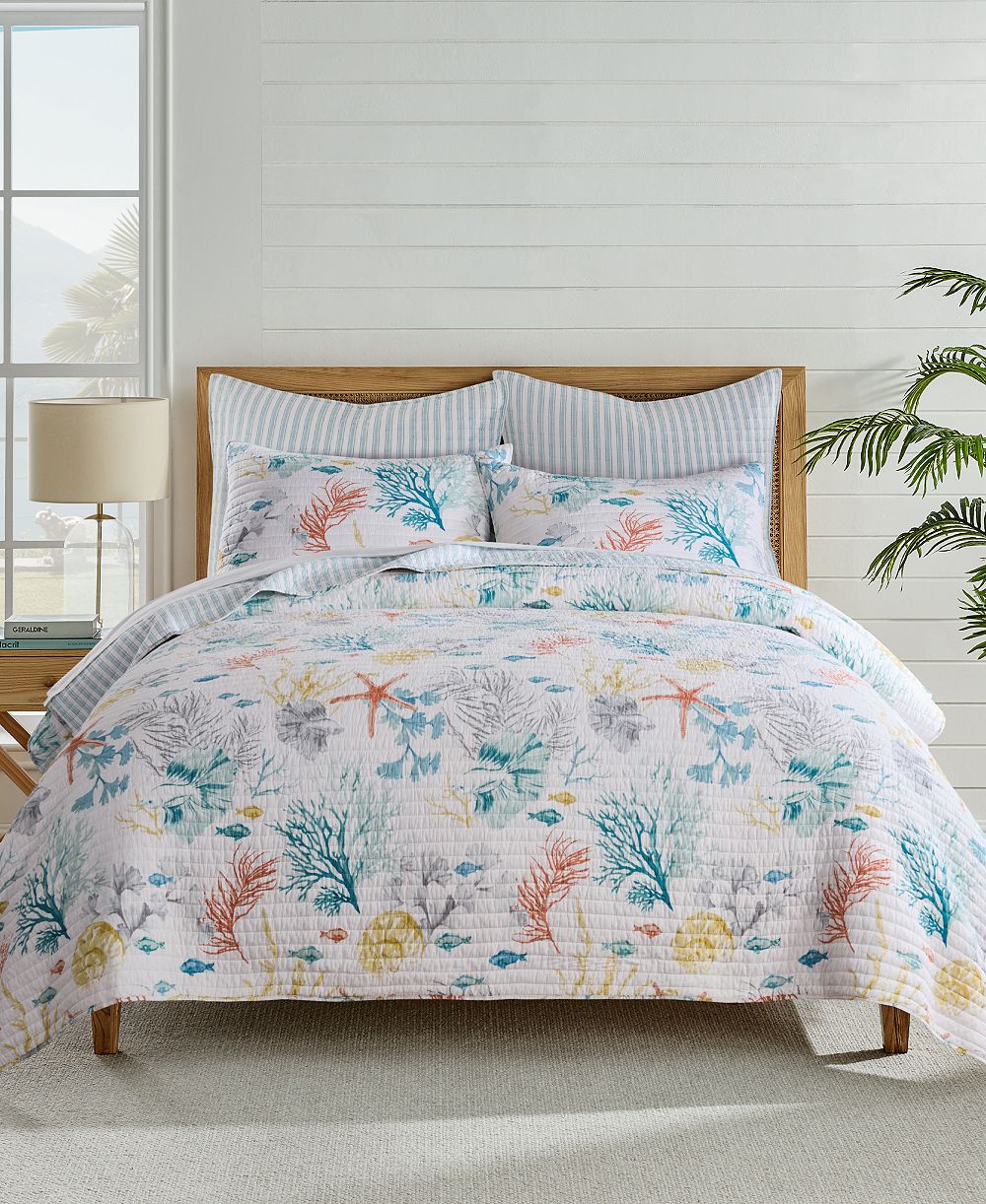 Levtex Home Reversible Whimsical Sea комплект из 3-х стеганых покрывал, King