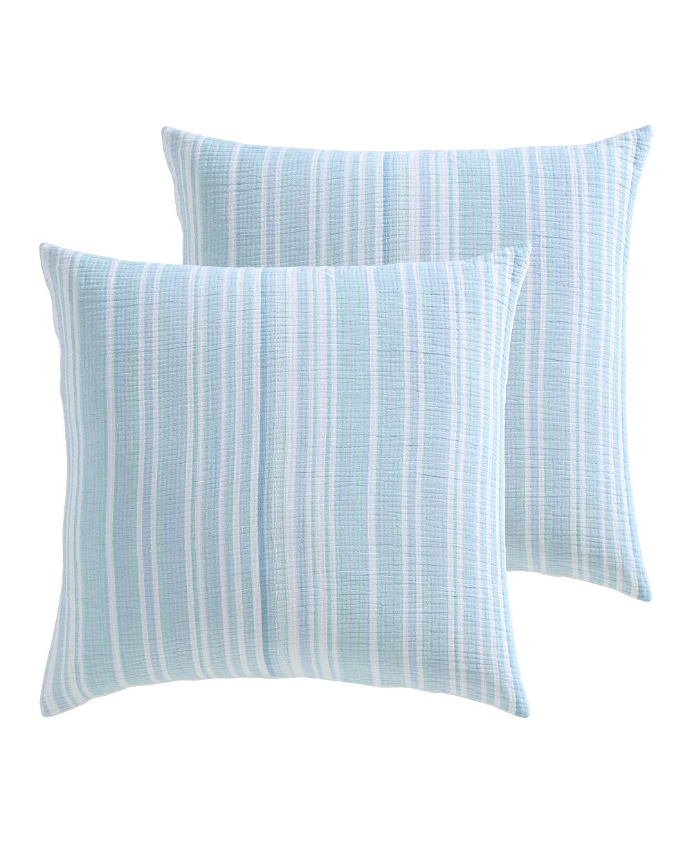 Levtex Home Boracay Stripe Muslin набор из 2 наволочек, European