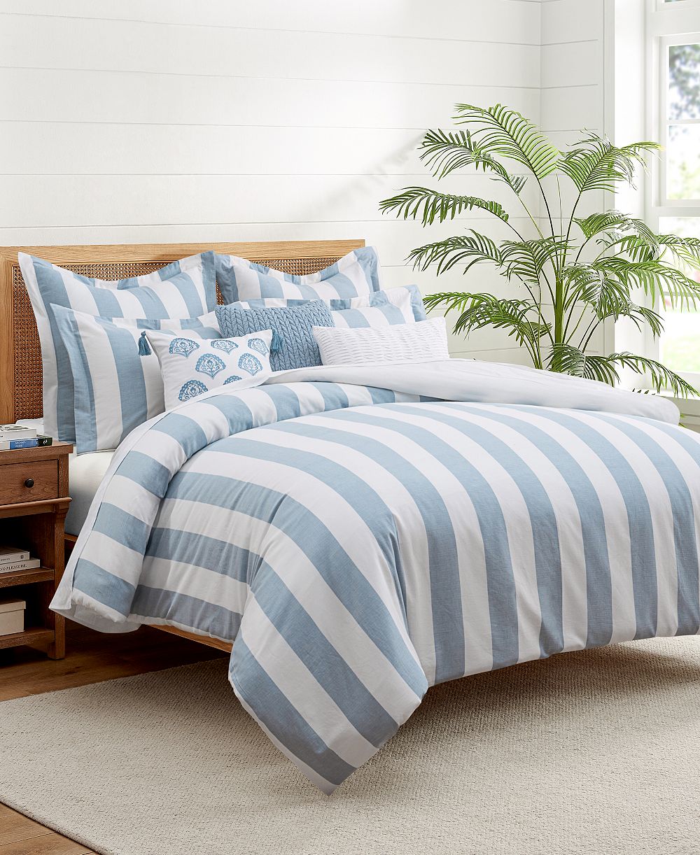 Levtex Home Cabana двусторонний комплект покрывала с полоской, King