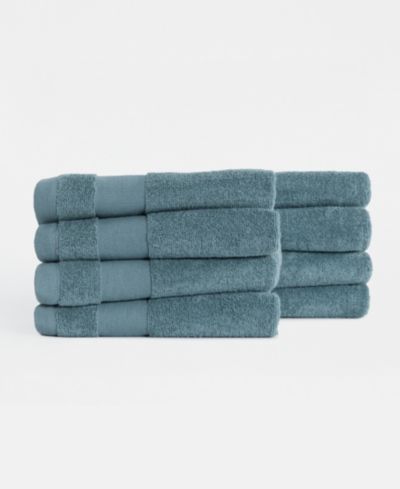 ienjoy Home 8-Piece Cotton Hand Towel Set, 16" x 28"