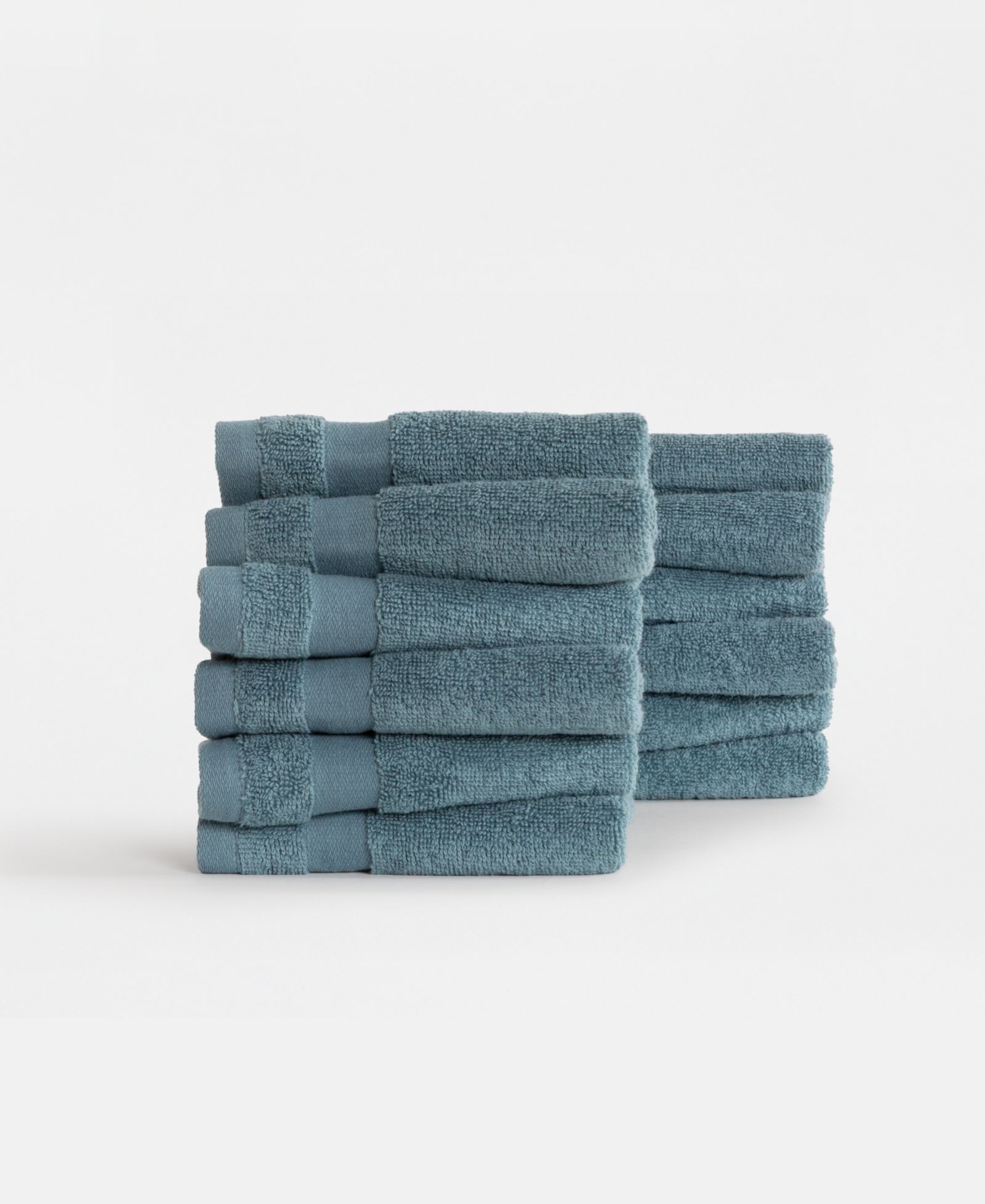 ienjoy Home 12-Piece Cotton Washcloth Set, 13" x 13"