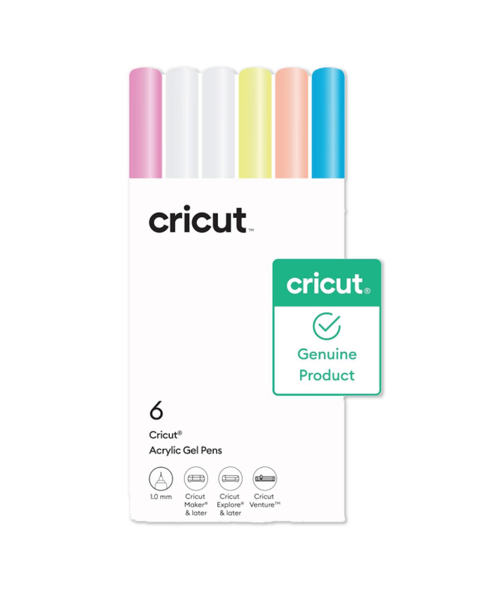 Cricut Acrylic Gel Pens Set, Fine Tip, 6 Count - For Maker and Explore