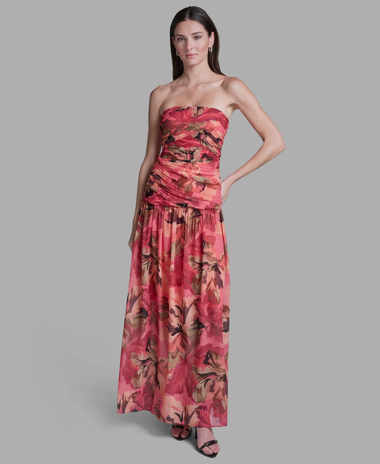 BCBG Women's Strapless Maxi Dress