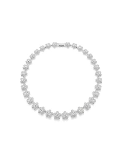 Ожерелье Ariana Grande Swarovski® с круглым цветком, родированное, с покрытием Rhodium
