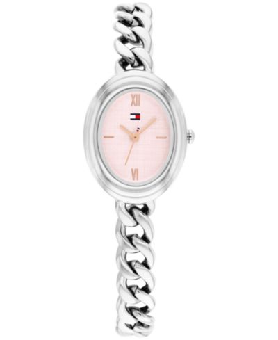 Часы Tommy Hilfiger Women's Quartz Silver Tone Stainless Steel Chain Bracelet, 21.5mm