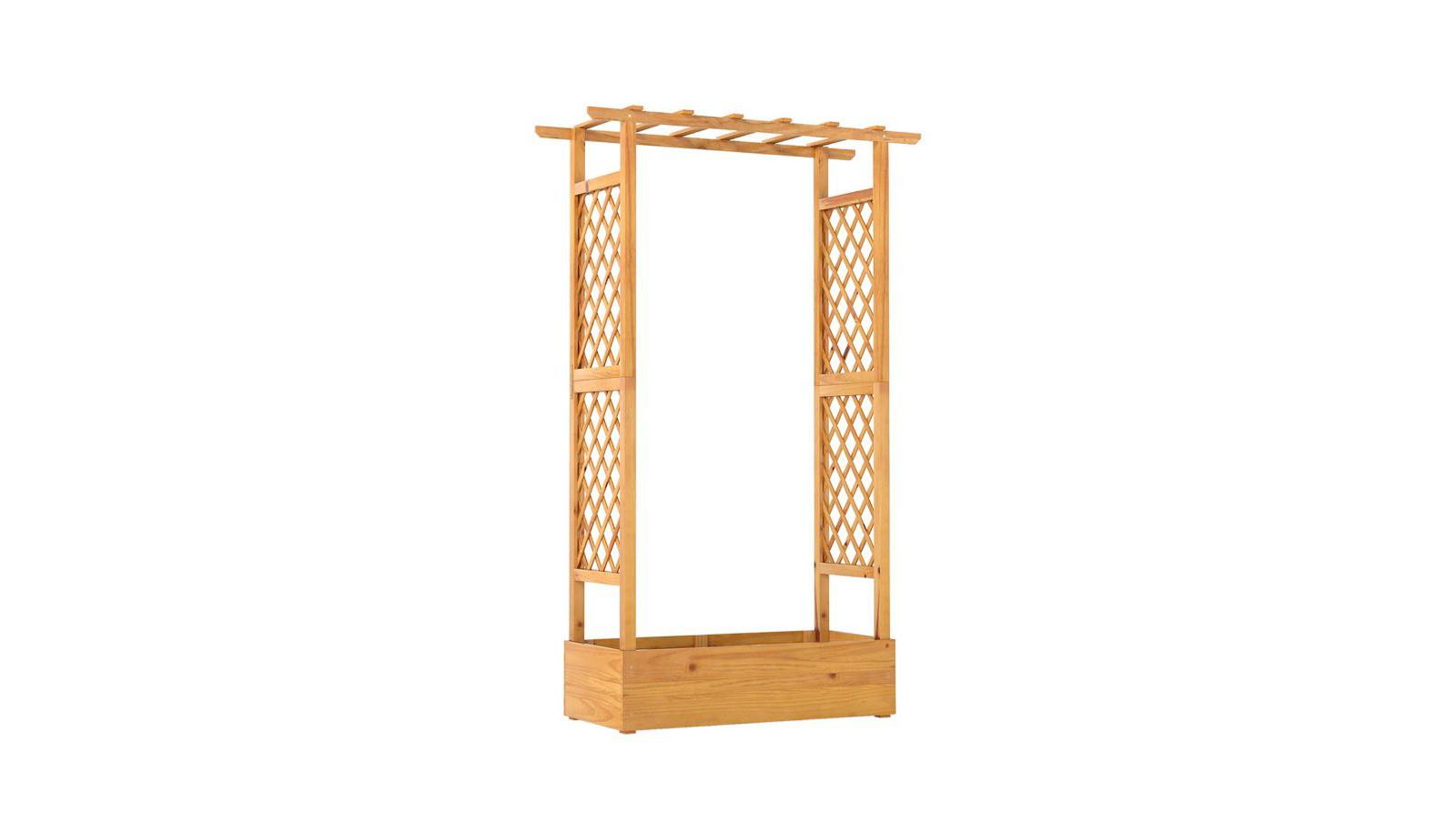 Садовая грядка Slickblue Wood Raised 70" с решеткой
