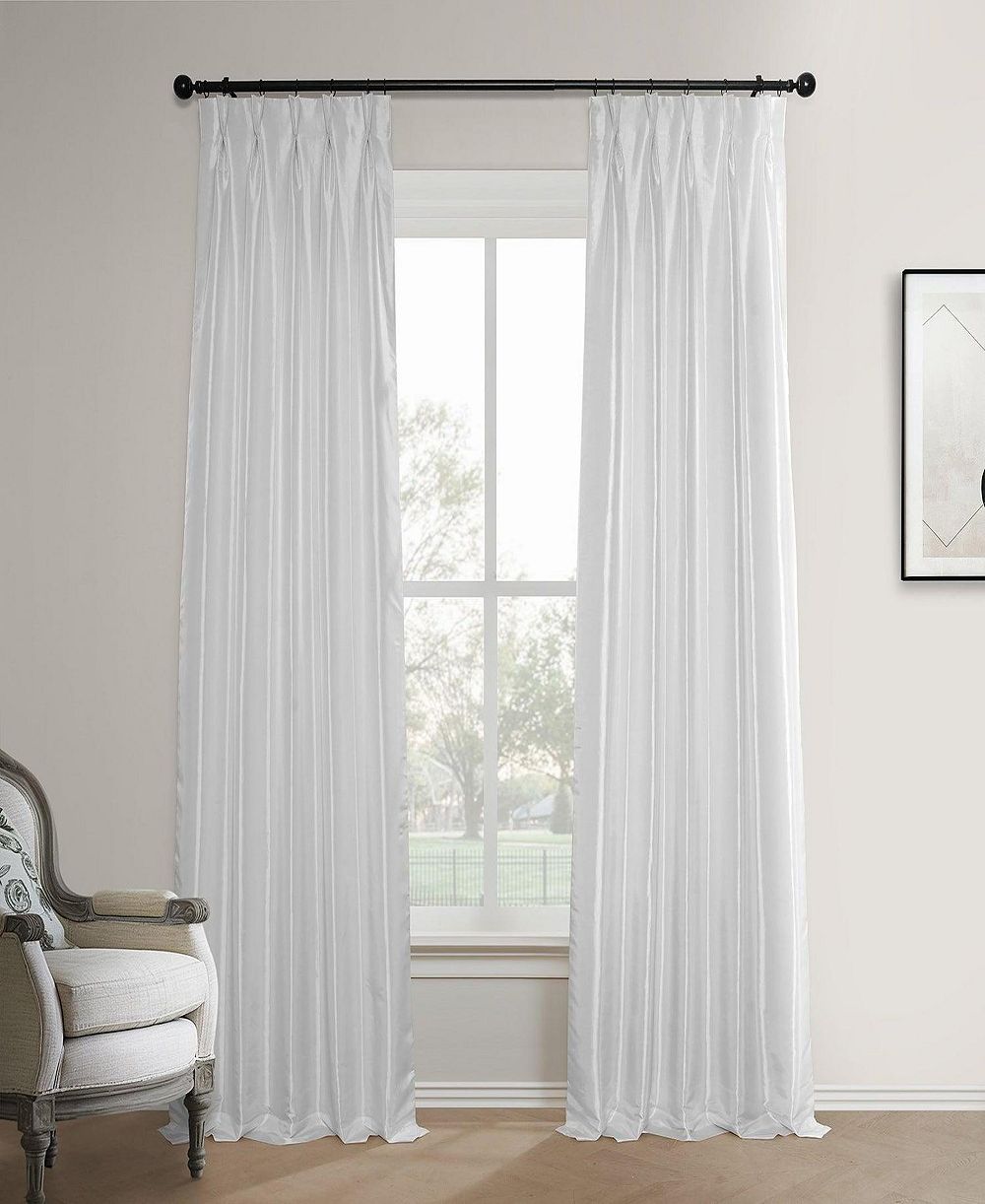 Шторы Half Price Drapes French Pleat Faux Silk Taffeta Blackout