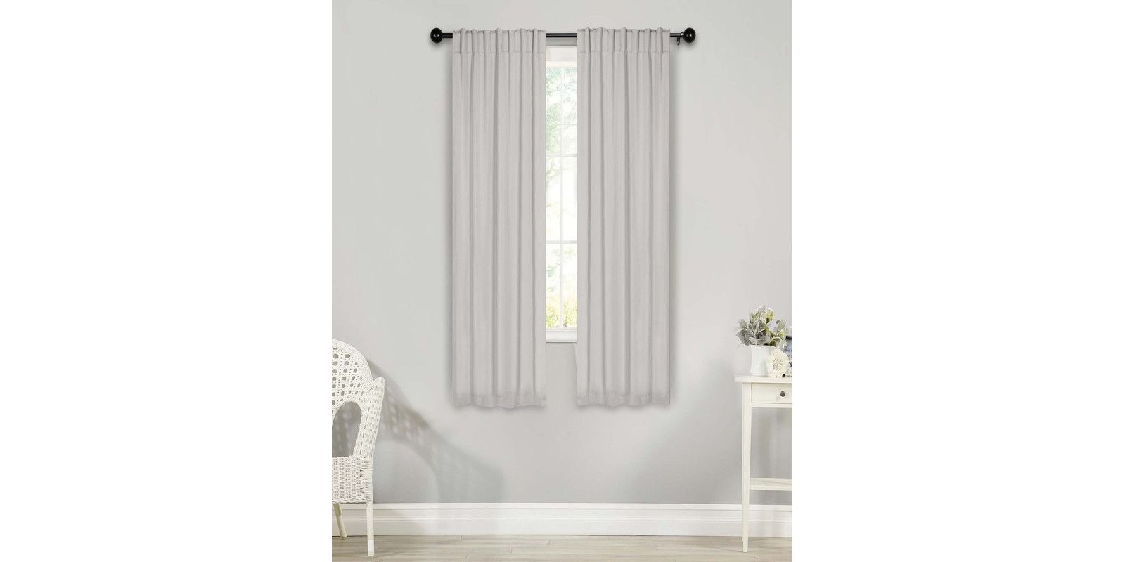 Superior Solid Classic Modern комплект штор блэкаут, 26" x 63" (набор из 2 шт)