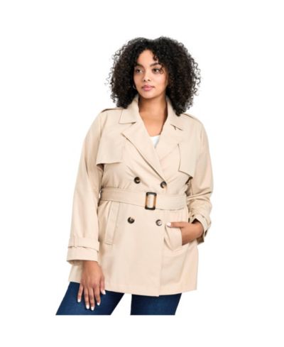 AVENUE Женский тренч Plus Size Tia