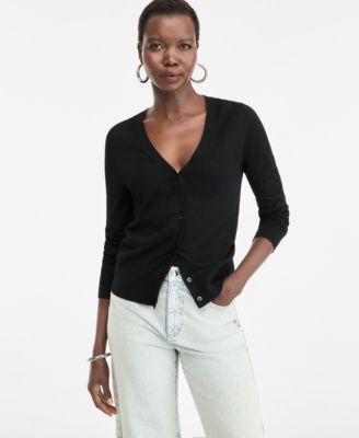 I.N.C. International Concepts Women's V-Neck Cardigan Sweater, Macy's Exclusive