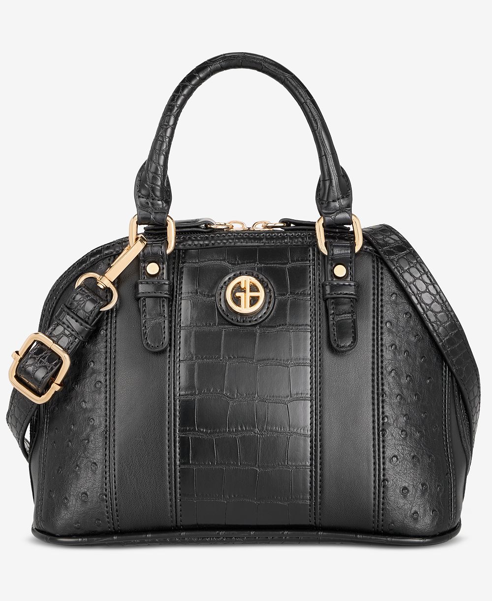 Giani Bernini Mixed Media Small Dome Satchel, Macy's Exclusive
