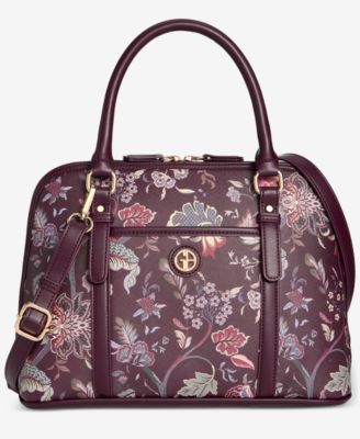 Giani Bernini Floral Detailed Dome Satchel, Macy's Exclusive