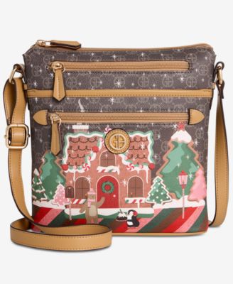 Giani Bernini Gingerbread Bears North South Crossbody Bag, Macy's Exclusive