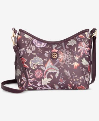 Giani Bernini Floral Soft Shoulder Bag, Macy's Exclusive