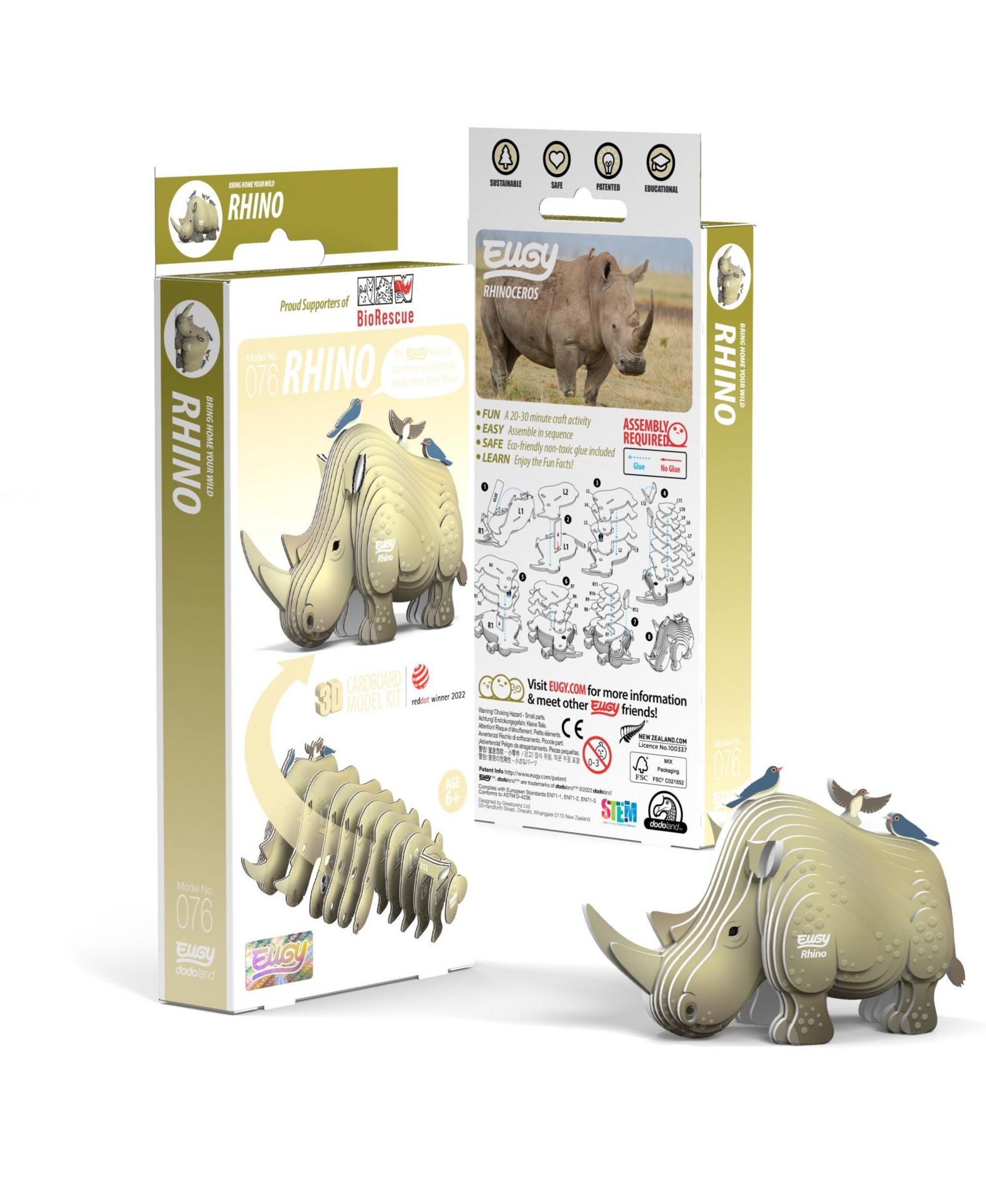 Eugy 3D Пазл Rhino