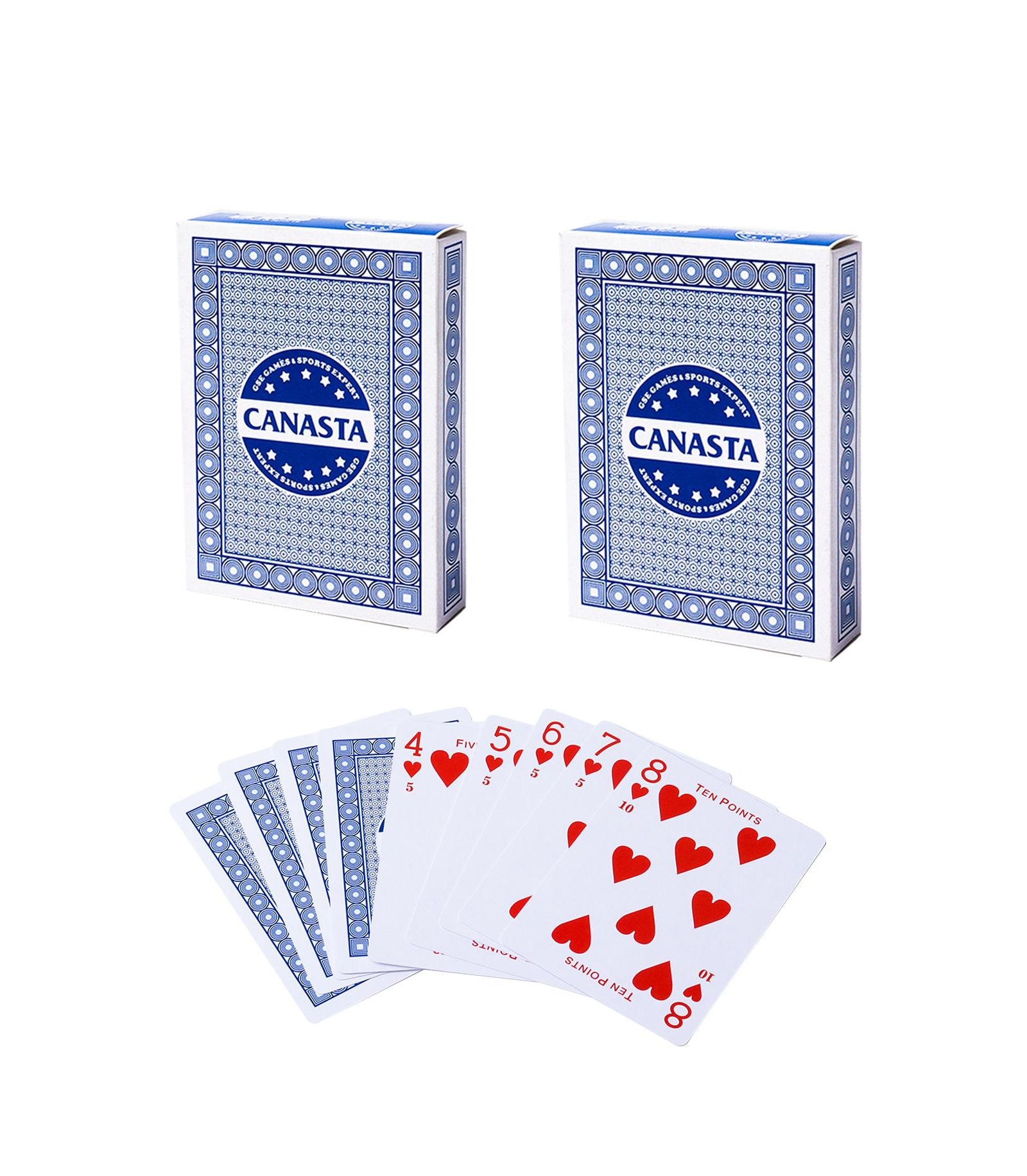 GSE Games & Sports Expert колода карт canasta (55 шт.) с очками и руководством по правилам