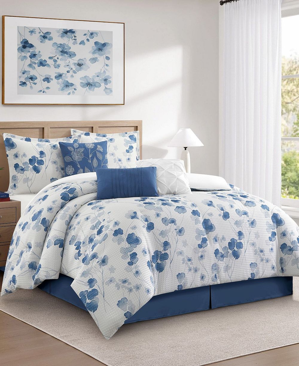 Комплект покрывала Stratford Park Merna Floral, 7 предметов, King