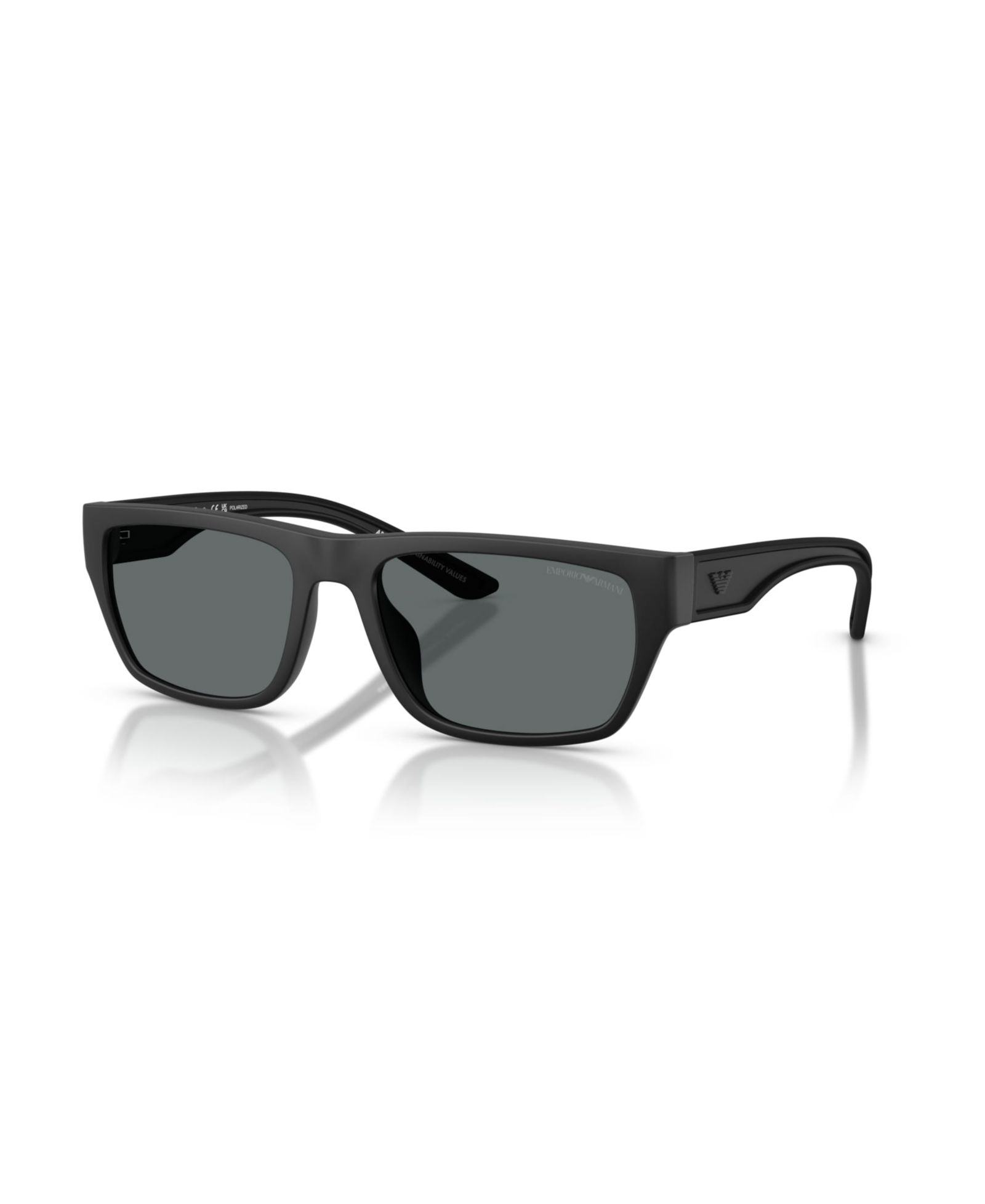 Emporio Armani Men's Rectangle Polarized Sunglasses, EA4267U