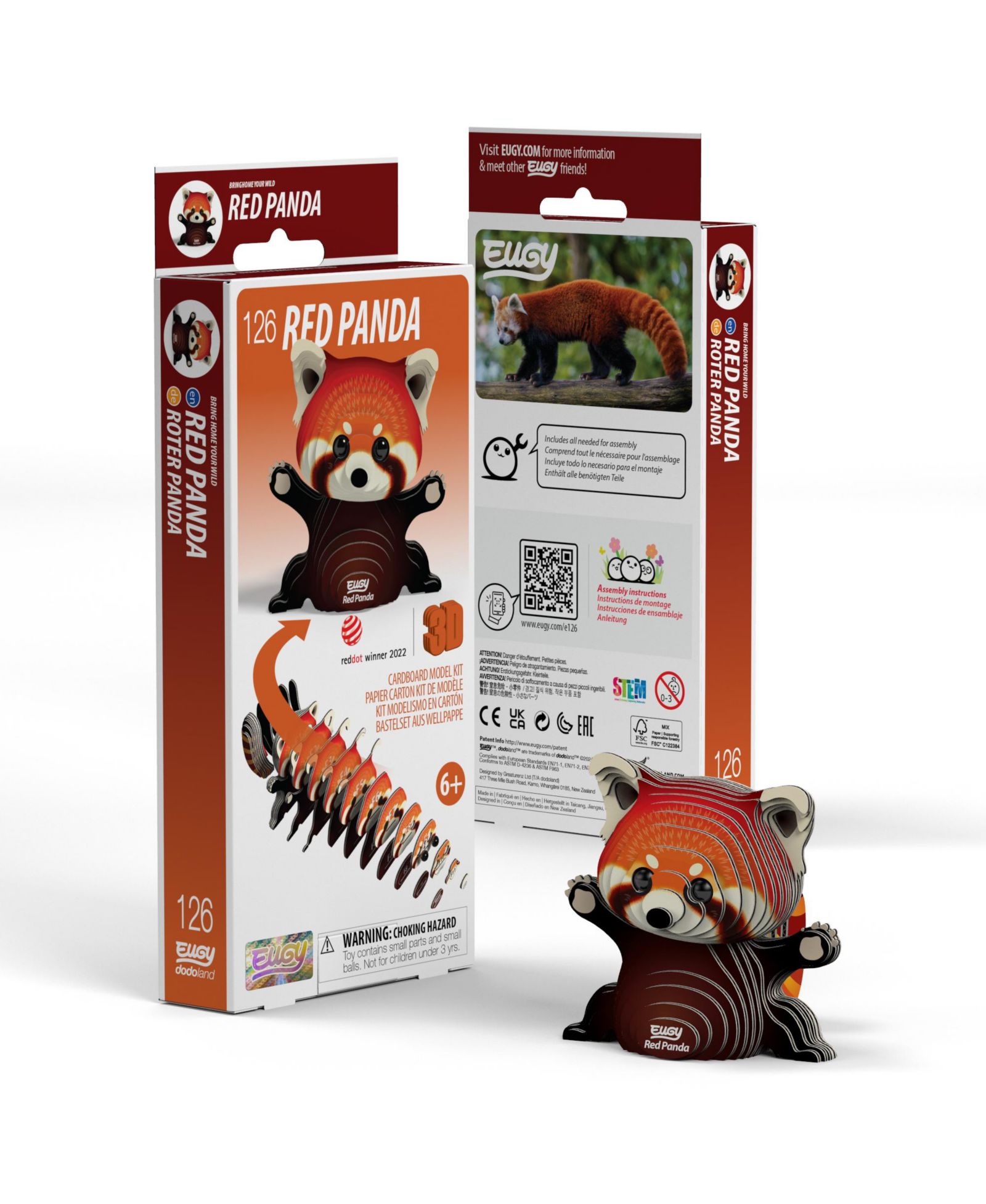 EUGY 3D пазл Red Panda