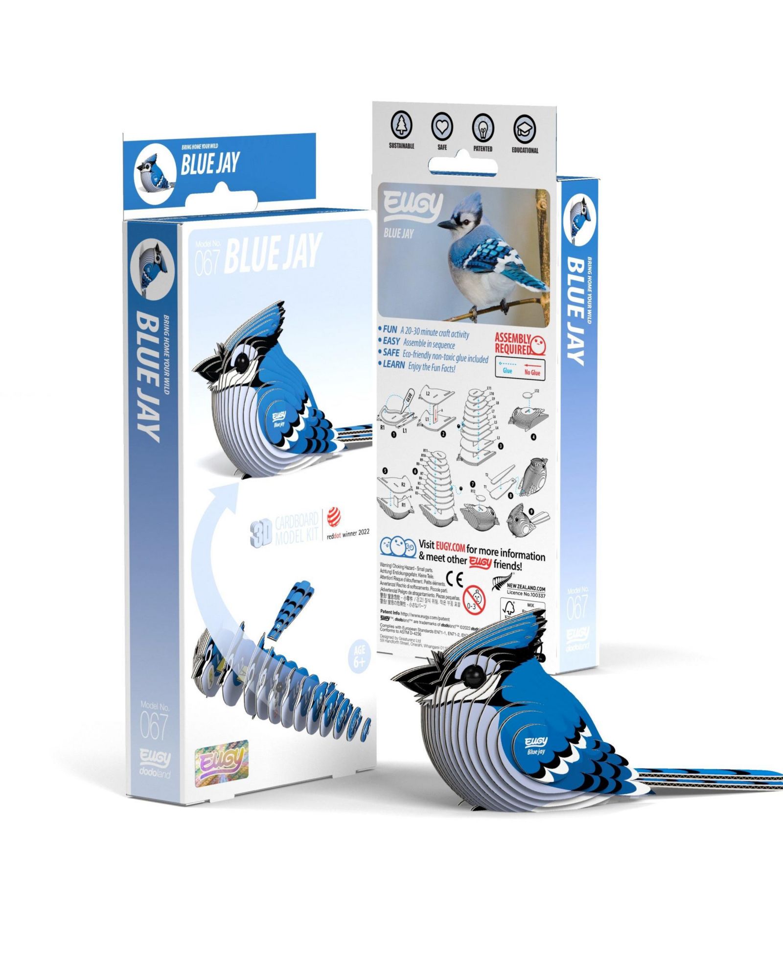 3D пазл Eugy Blue Jay