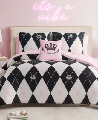 Juicy Couture Royal Argyle Reversible 8-Pc. Comforter Set, Queen