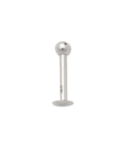 Серьга-гвоздик Curata Jewelry 14k Yellow or White Gold 16G 3mm Ball Labret Tragus Ear Lip Ring Stud