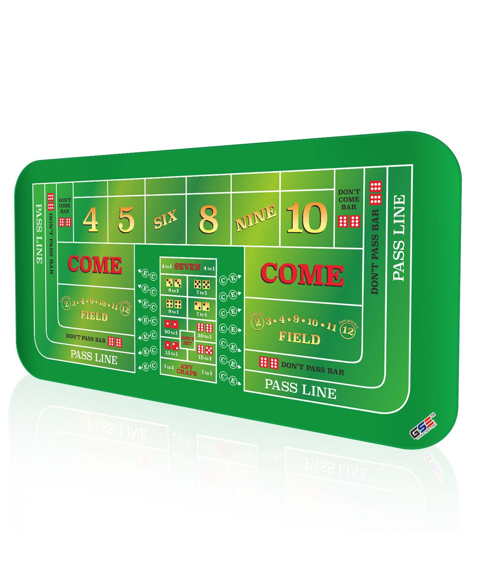 Игровой мат для казино GSE Games & Sports Expert 70" x 35" с сумкой