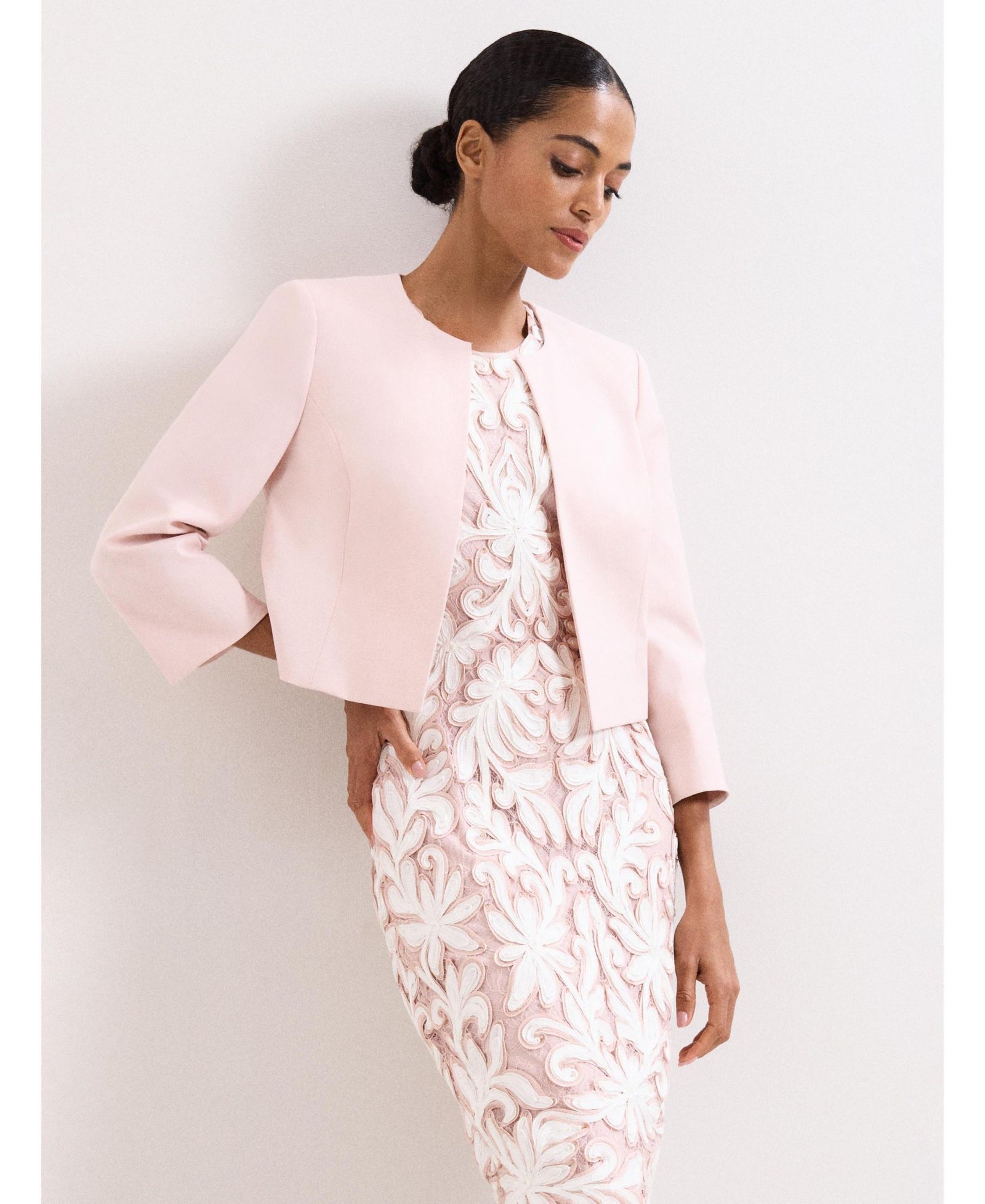 Phase Eight Women's Elizabeth Cropped Round Neck Jacket