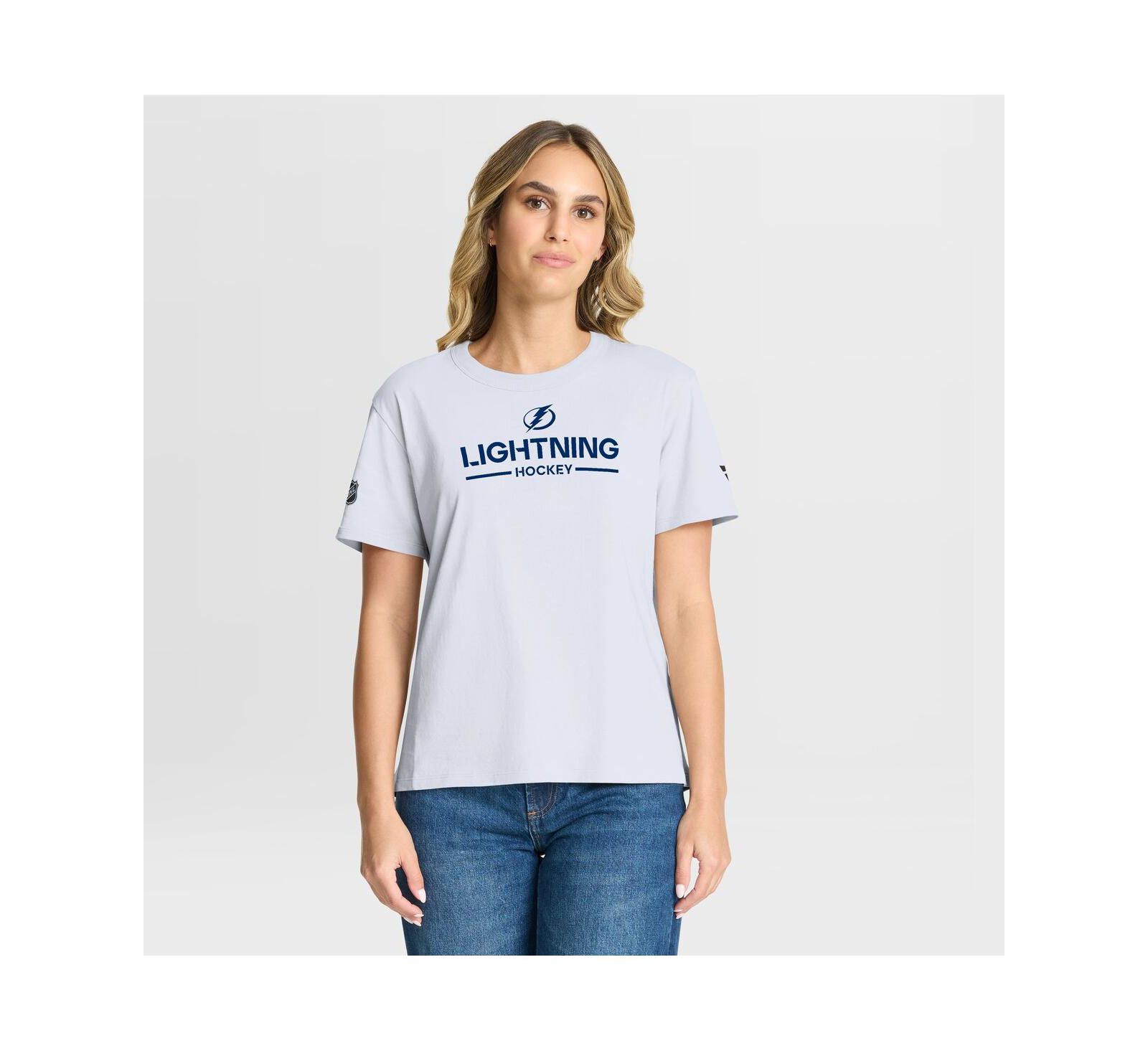 Женская футболка Fanatics Tampa Bay Lightning Authentic Pro Primary, белая