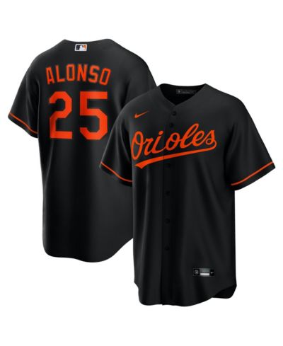 Nike Men's Pete Alonso Black Baltimore Orioles Alternate Replica Jersey