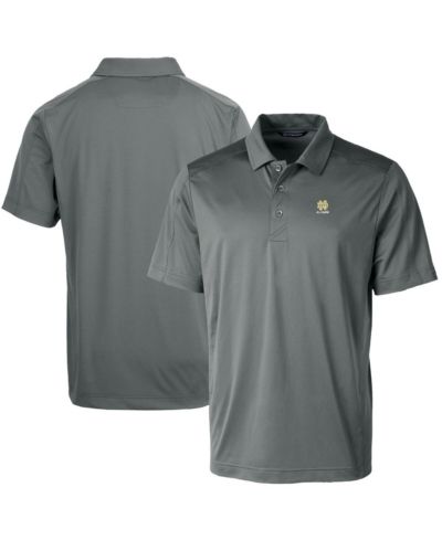 Cutter & Buck Мужская серая рубашка поло с логотипом Notre Dame Fighting Irish Alumni
