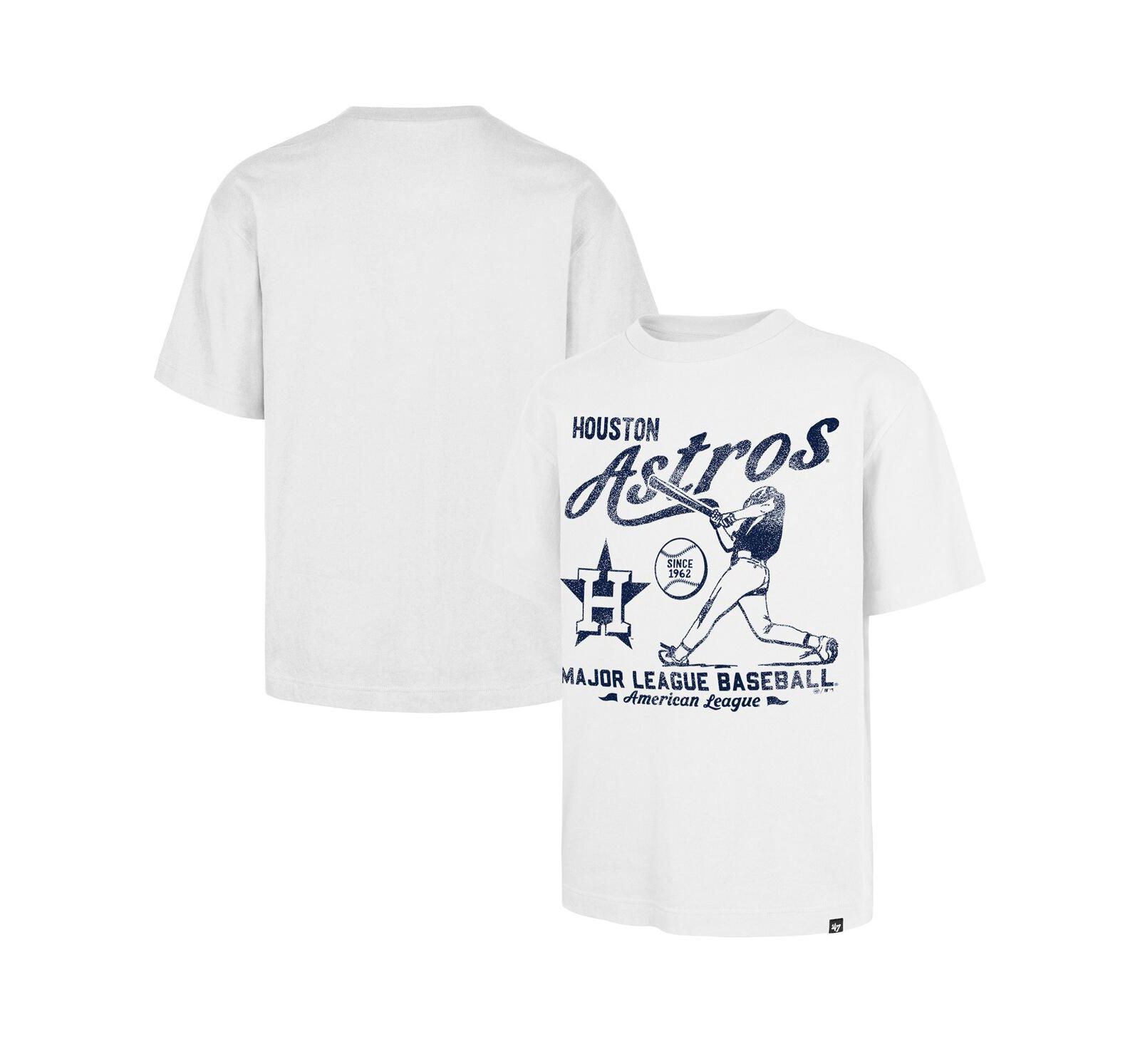 '47 Brand Мужская белая футболка '47 Brand Houston Astros Regional Batter Foundation