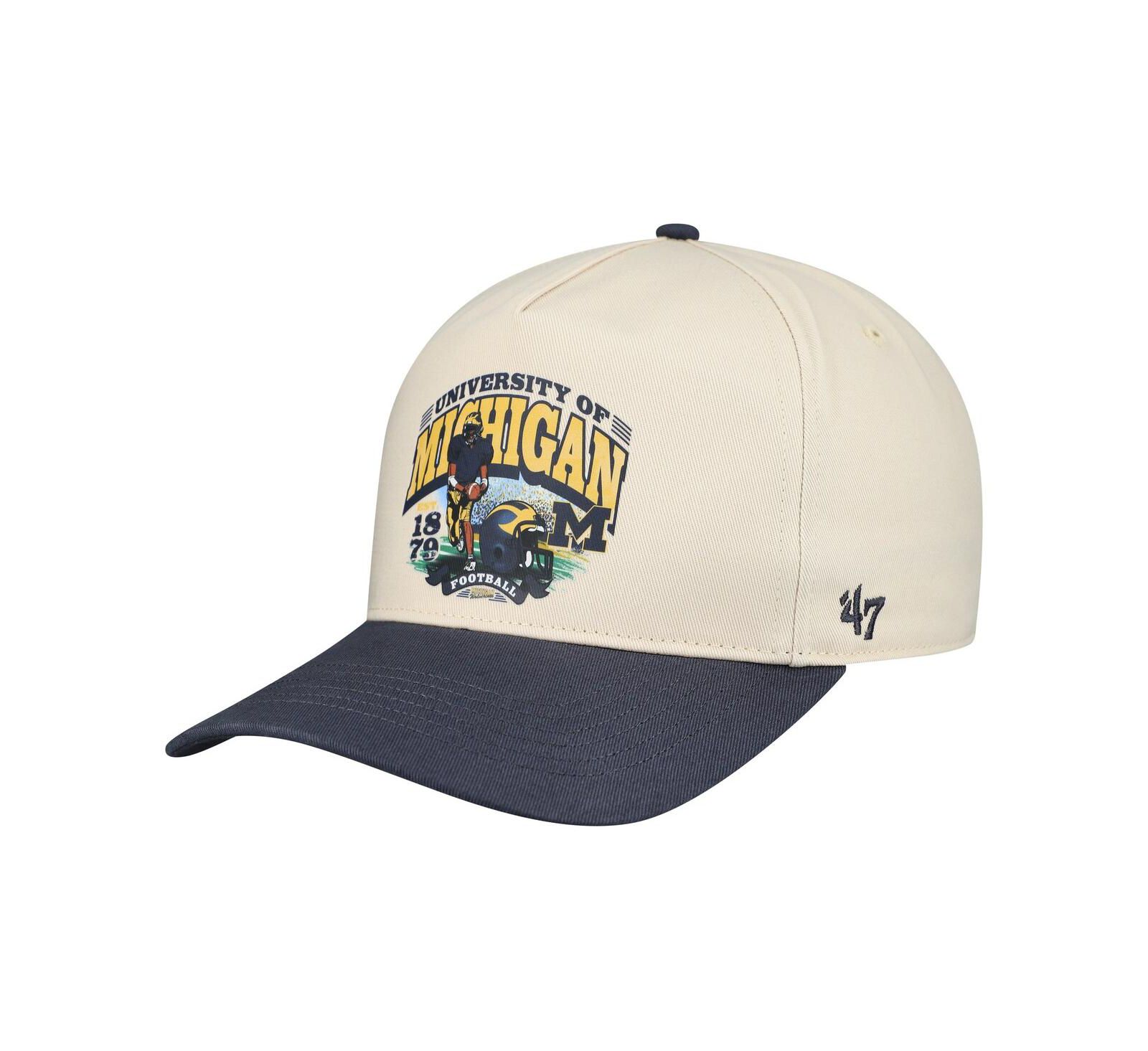 '47 Brand Men's Natural Michigan Wolverines Unstructured Hitch Hat