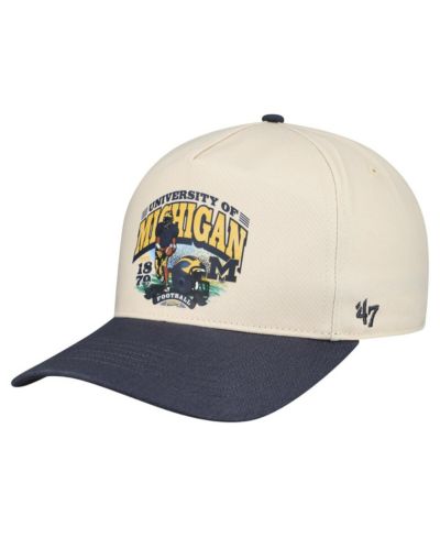 Мужская кепка '47 Brand Natural Michigan Wolverines Unstructured Hitch Hat