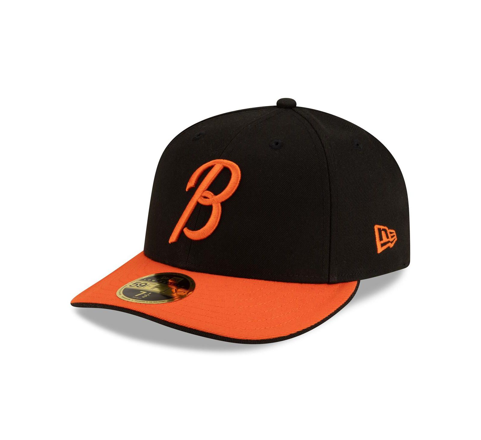 New Era Men's Black/Orange Baltimore Orioles Authentic Collection Low Profile 59FIFTY Fitted Hat