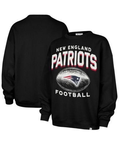 Женский безразмерный свитшот '47 Brand Women's Black New England Patriots Arch Cloud Oversized Sweatshirt