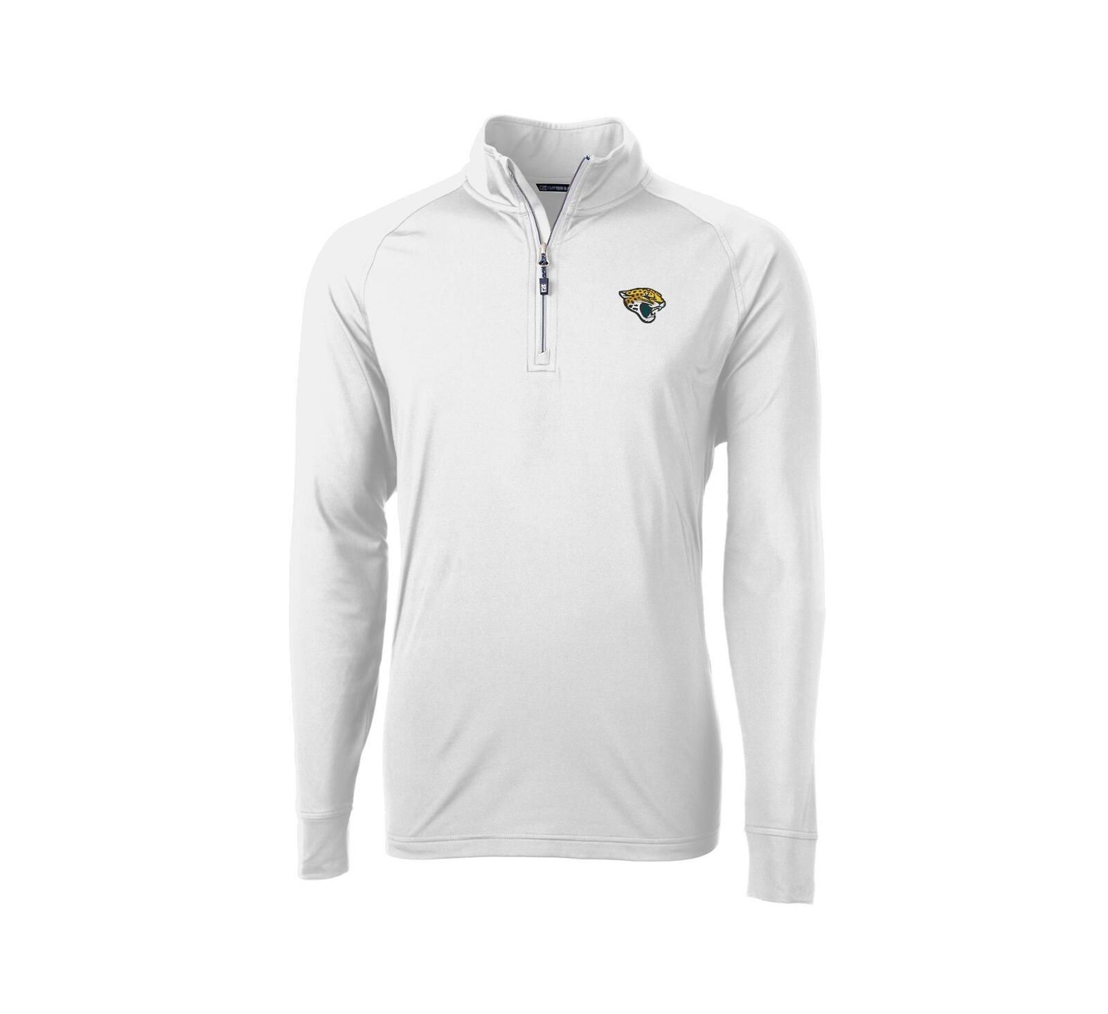 Мужская куртка Cutter & Buck Jacksonville Jaguars Adapt Eco Knit Quarter-Zip