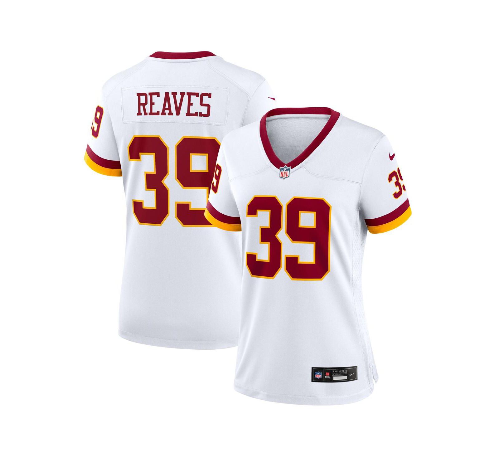 Женская джерси Nike Jeremy Reaves White Washington Commanders Game Super Bowl Era