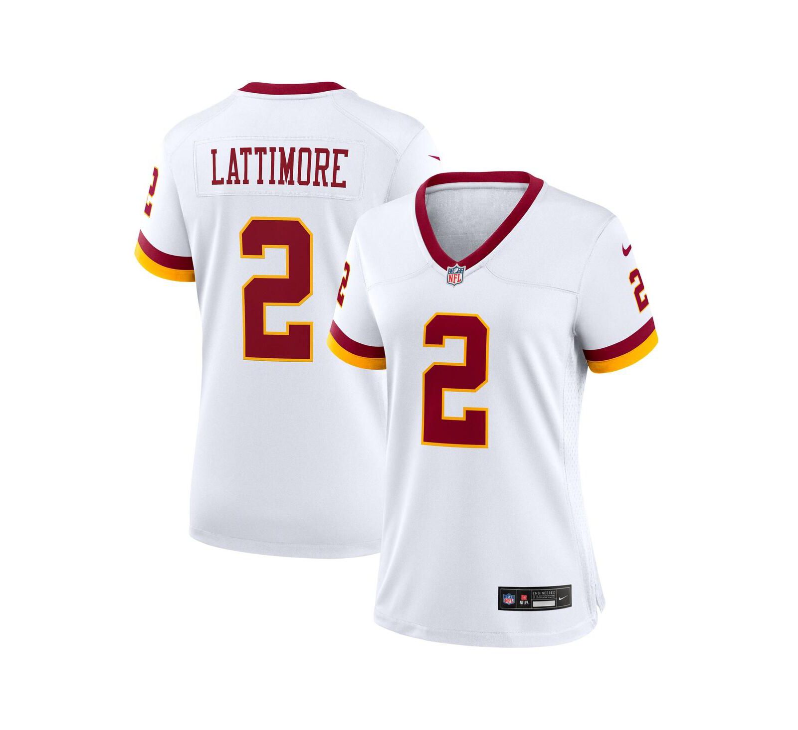 Nike Women's Marshon Lattimore White Washington Commanders Game Super Bowl Era Jersey